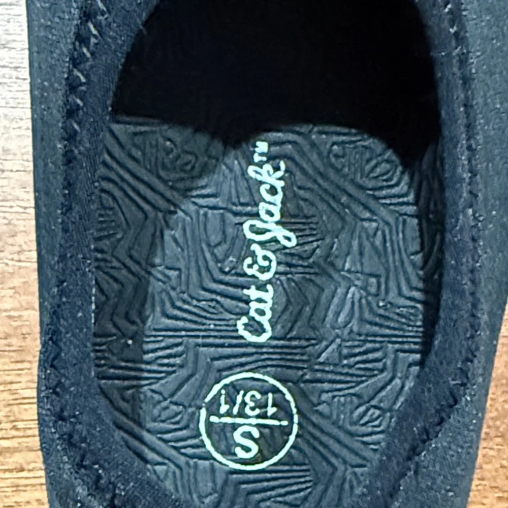 Cat & Jack Kids Girls Grover Black Slip On Water Shoes - Size S (13/1)